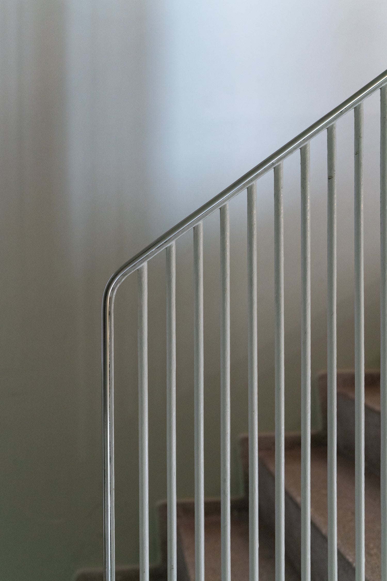 Classic Arne Jacobsen railing in Stellings Hus