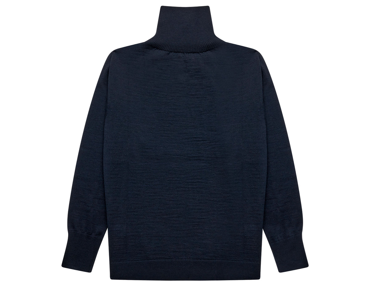Marine Turtleneck Navy Blue