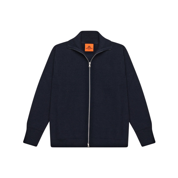 トップス ANDERSEN-ANDERSEN NAVY ZIP UP  BLUE Andersen-Andersen Navy Half-Zip Navy Blue – The Foxhole